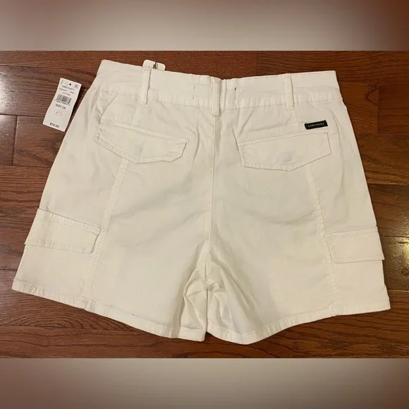 Sanctuary Standard Surplus Shorts Sz 29 White Inseam 5” 6 Pockets Sustainable